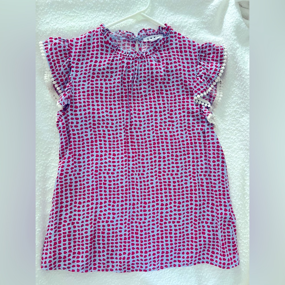 THML Women’s Top with stylish ruffle sleeves - Picture 3 of 15